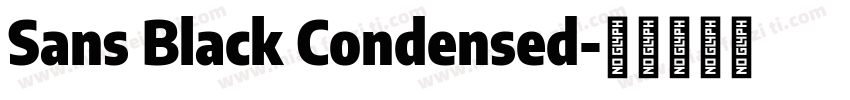 Sans Black Condensed字体转换